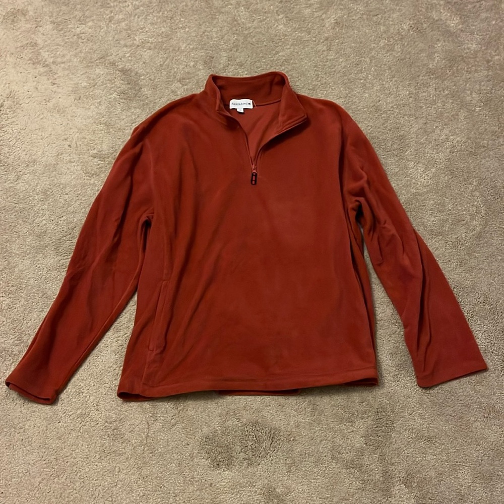 Red Fleece Pullover